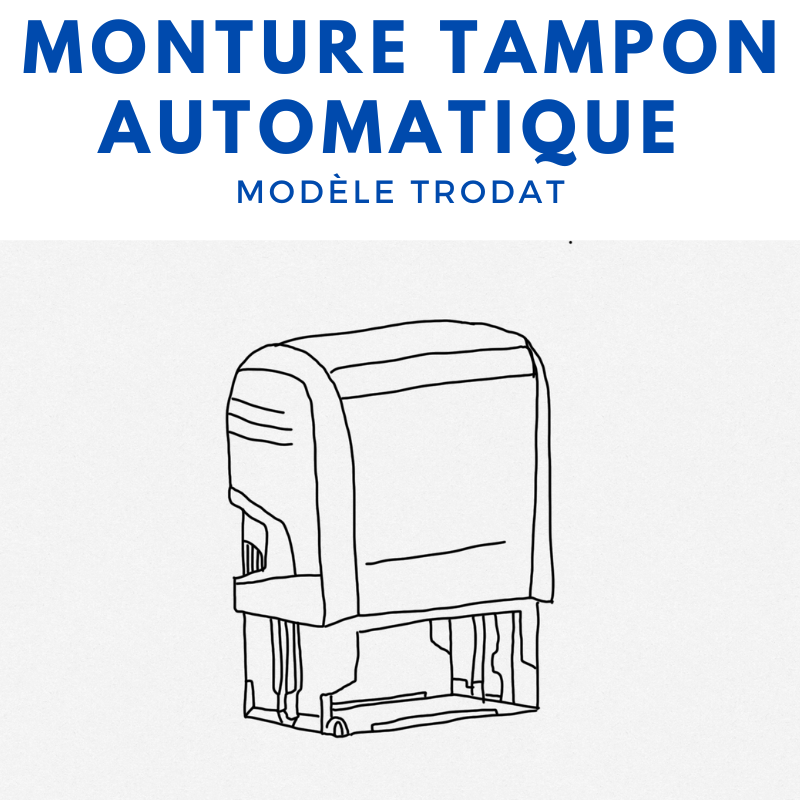 Monture de tampon encreur automatique trodat