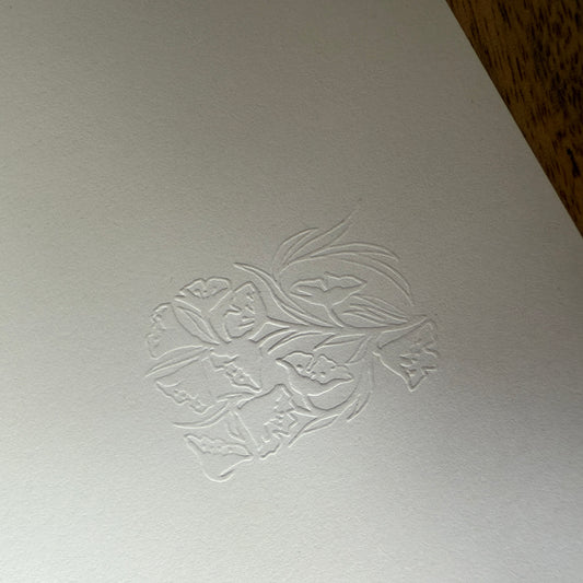 Timbre à sec motif Ex Libris