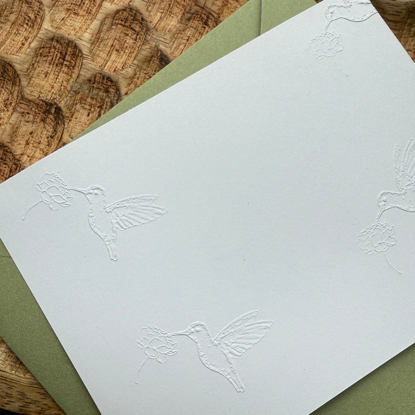 Timbre à sec motif L'oiseau Amoureux