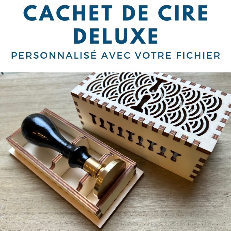 Cachet de cire deluxe personnalisé, sceau en laiton pour cire, sceau cire, cachet cire deluxe