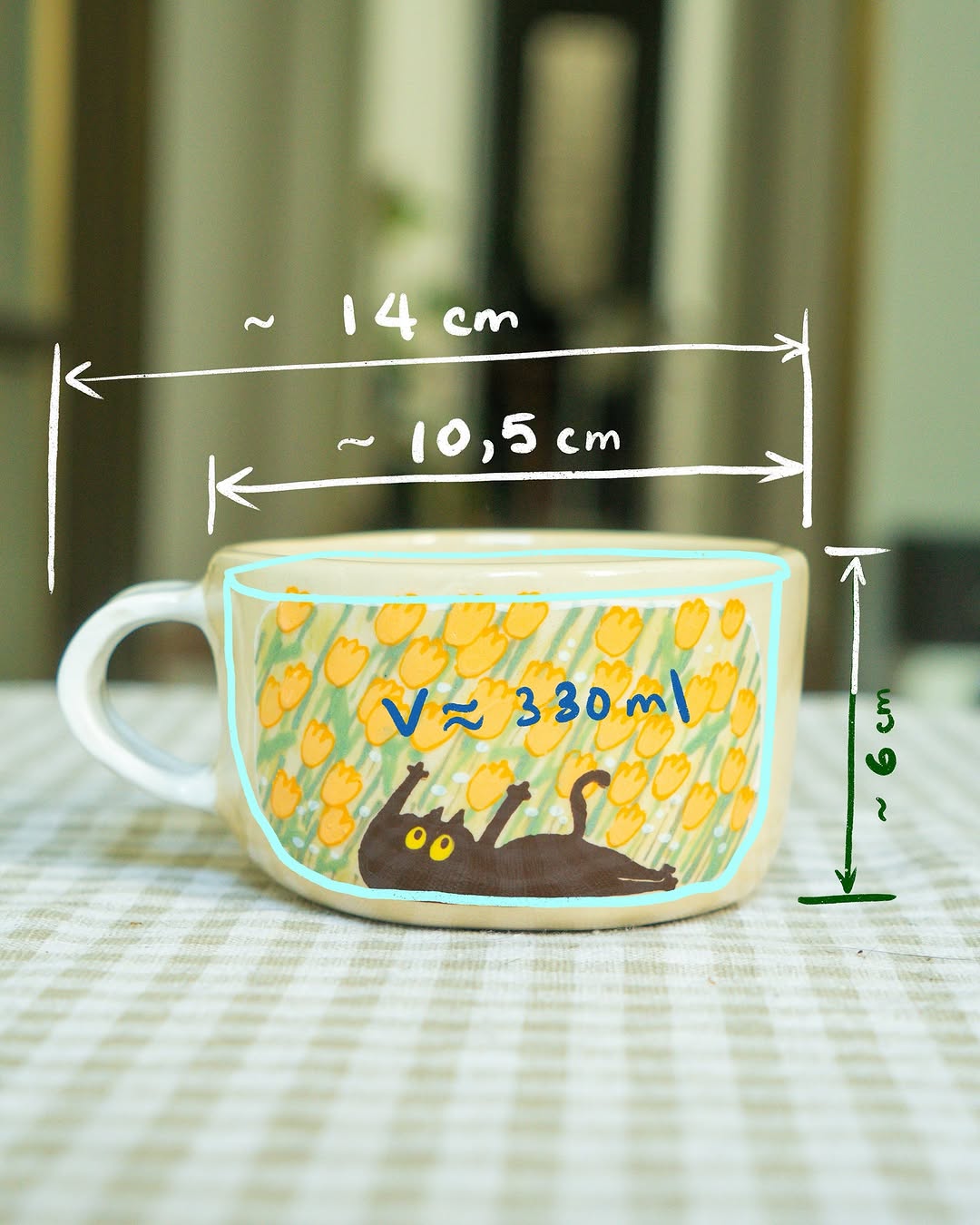 Tasse céramique modelée et peinte à la main – Félix et Goose
