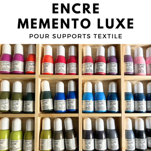 Encre MEMENTO LUXE pour usage textile