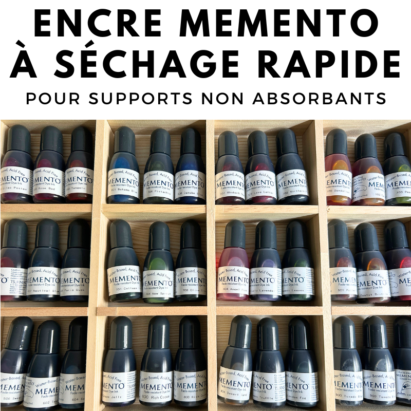 Encre mémento sans-acide à base d'eau à séchage rapide