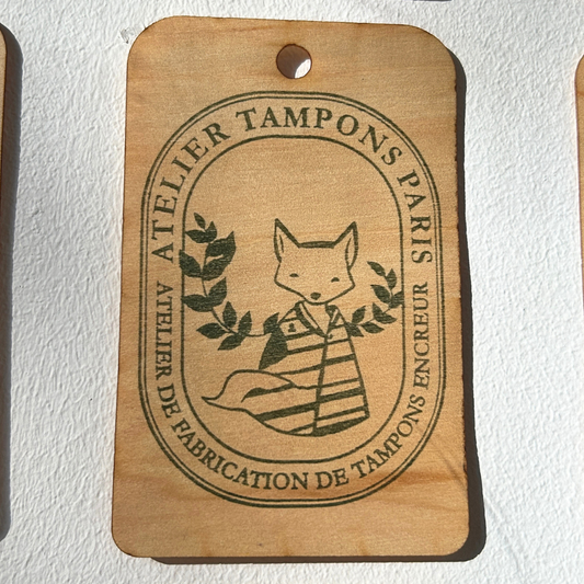 Encreur pré-encré pour utilisation sur du bois couleur vert olive