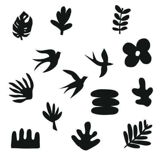 Tampon collection Jardin coloré pour argile, céramique et savon