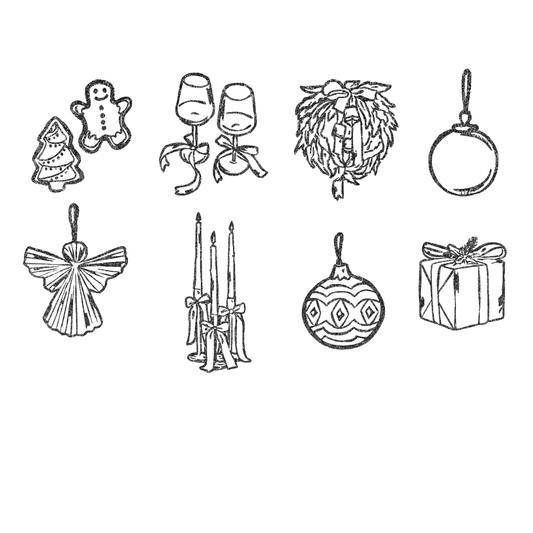 Jeu de tampons hiver