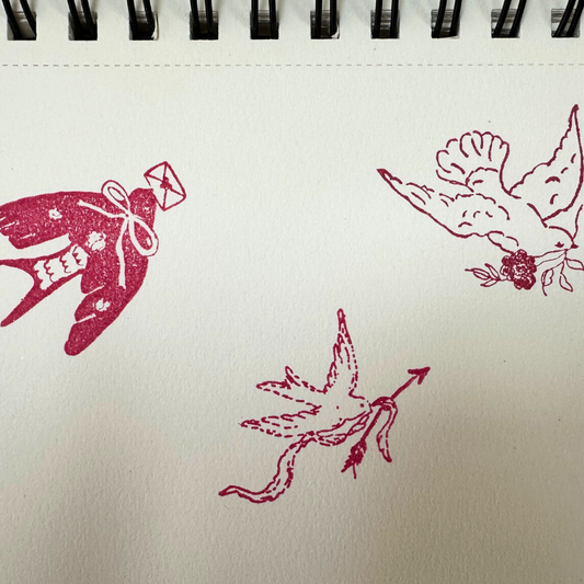 Tampon illustré Vol d'Oiseau