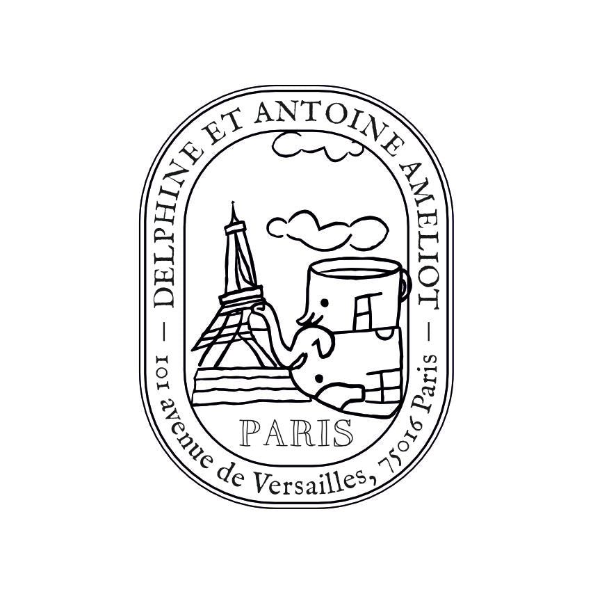 Tampon ex-libris deluxe rond en laiton VI3