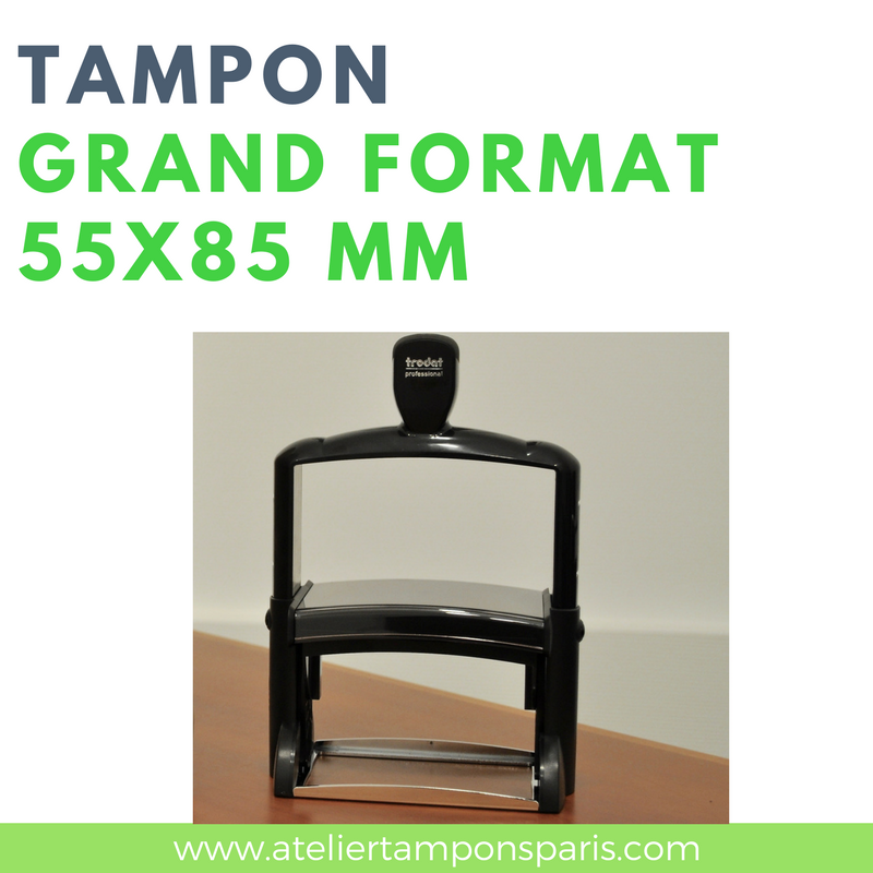 TAMPON ENCREUR AUTOMATIQUE GRAND FORMAT TRODAT 5,5X8,5 CM