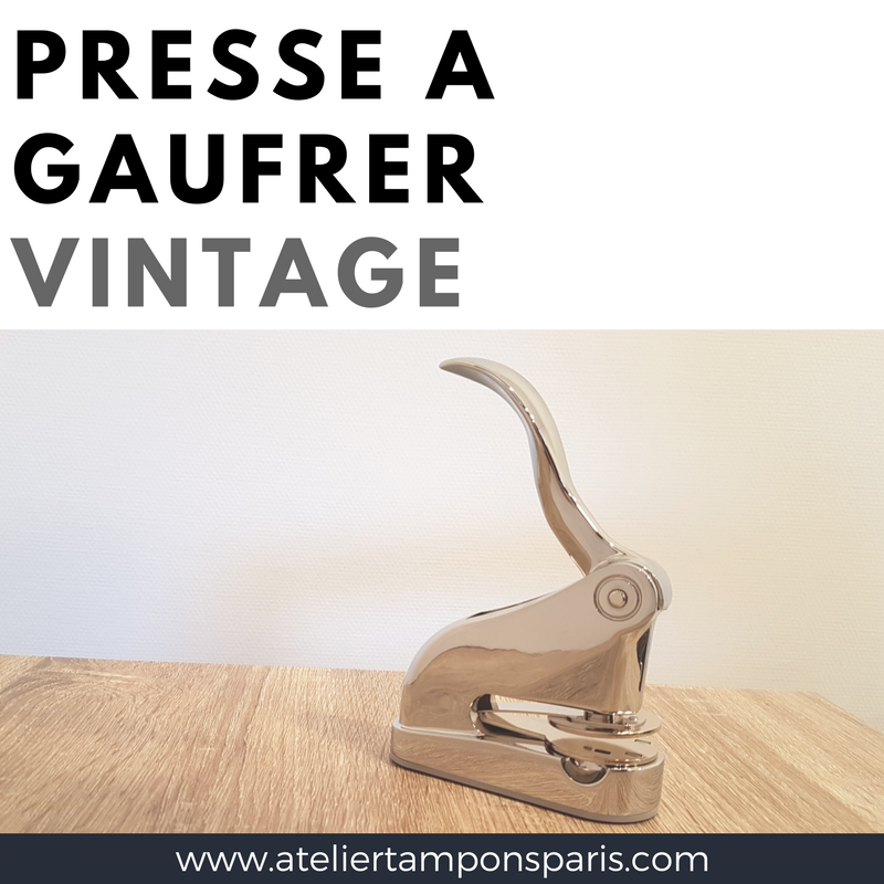 Presse à gaufrer Shiny deluxe vintage personnalisable