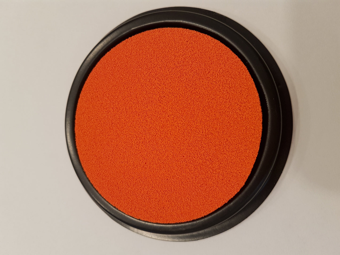 Encrier textile Aladine pour tampon encreur en bois adapté pour tissus en coton couleur orange