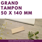 Grand tampon bois 50 x 140 mm  tampon logo personnalisé