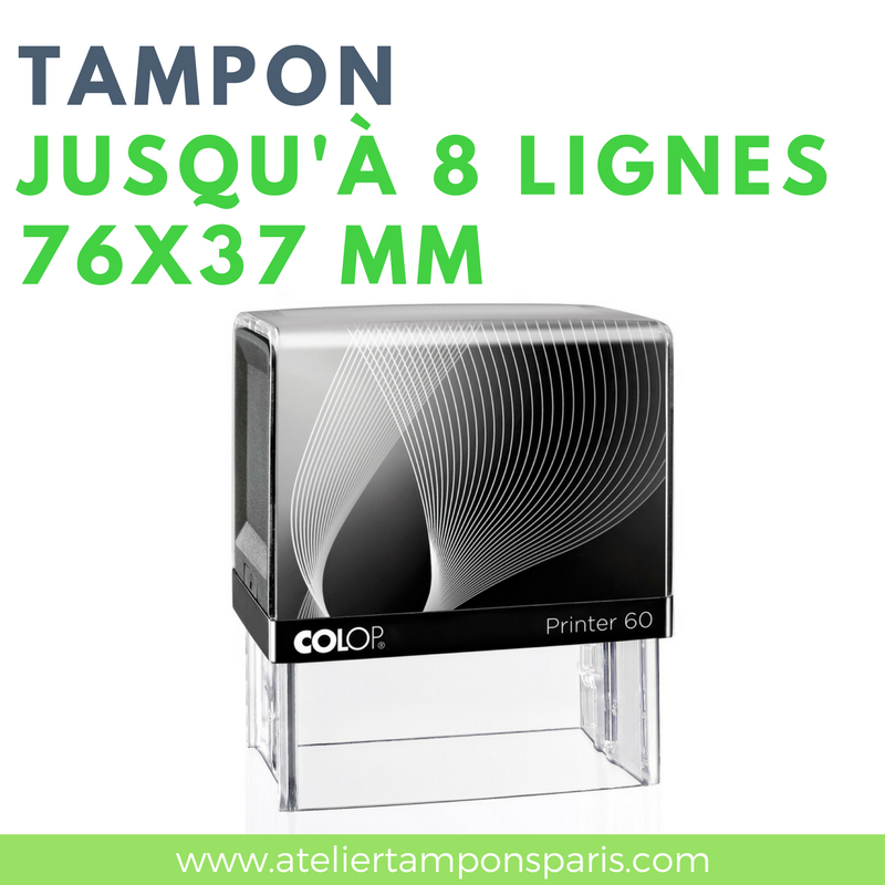 Tampon commercial printer 60 COLOP 8 lignes