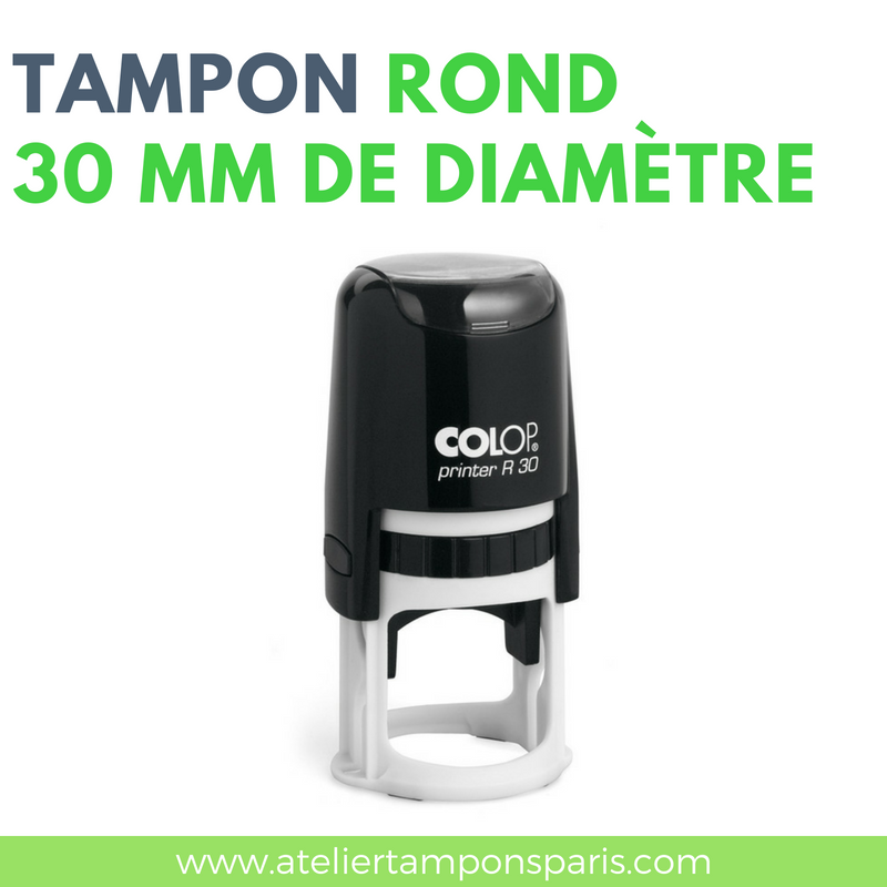 Tampon encreur automatique COLOP printer R30 dimension 30 mm de diamètre