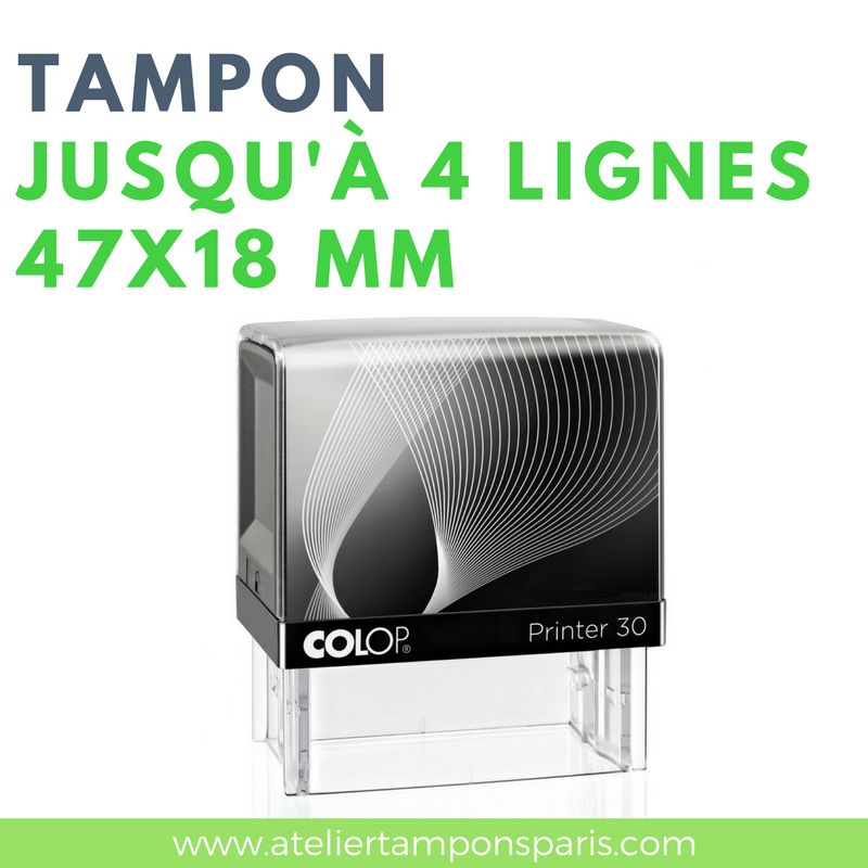 Tampon personnalisable printer 30 COLOP 4 lignes