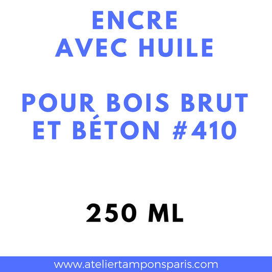 Encre noris 410 application sur bois brut et béton pour tampon encreur