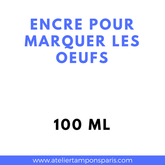 Encre à tampon spéciale pour marquage des oeufs