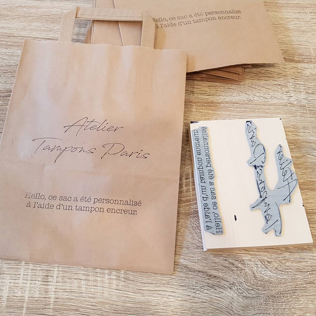 GRAND TAMPON BOIS 120 X 160 MM TAMPON LOGO PERSONNALISÉ