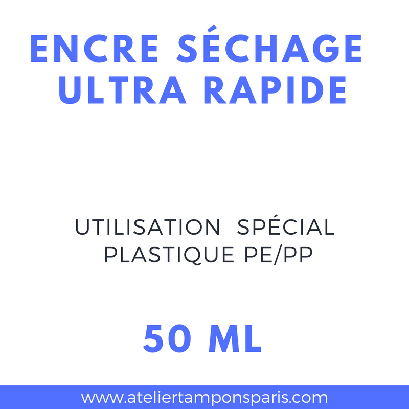 Encre ultra rapide spécial plastique 196