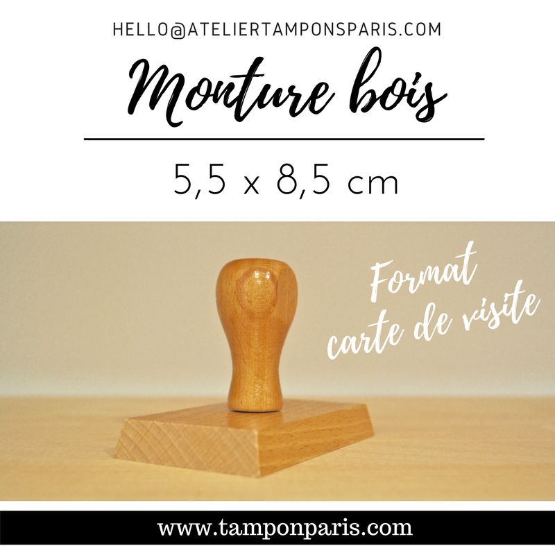 MONTURE BOIS POUR TAMPONS ENCREURS 5,5 X 8,5 CM OU 55 X 85 MM