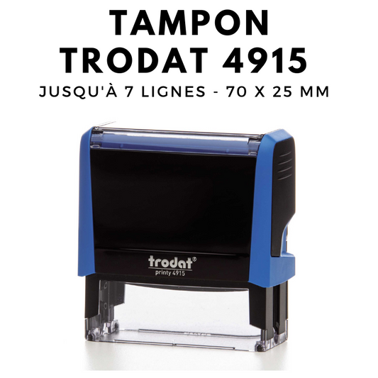tampon encreur automatique trodat printy 4915 dimension 70x25 mm