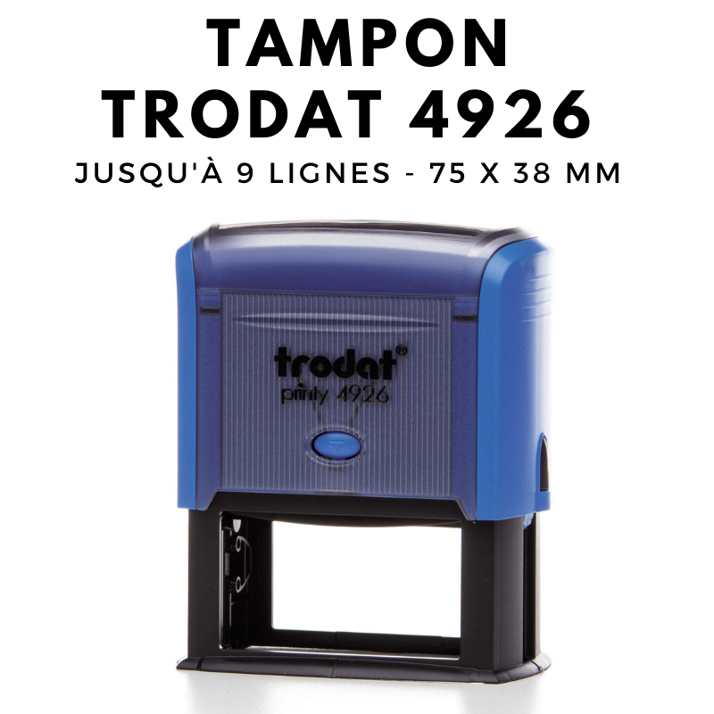 Tampon encreur spécial emballage, sacs, sachets et packaging grand format dimension 75x38 mm