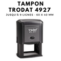 Tampon Automatique Trodat Printy 4927 - Jusqu'à 10 Lignes De Texte, Encre Auto-alimentée, 5,8x3,8 Cm - 12