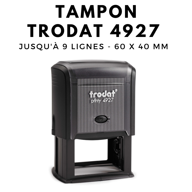 Tampon encreur spécial emballage, sacs, sachets et packaging moyen format dimension 60 X 40 mm