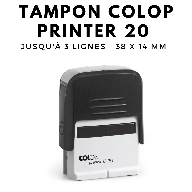 Tampon professionnel automatique printer 20 COLOP 3 lignes