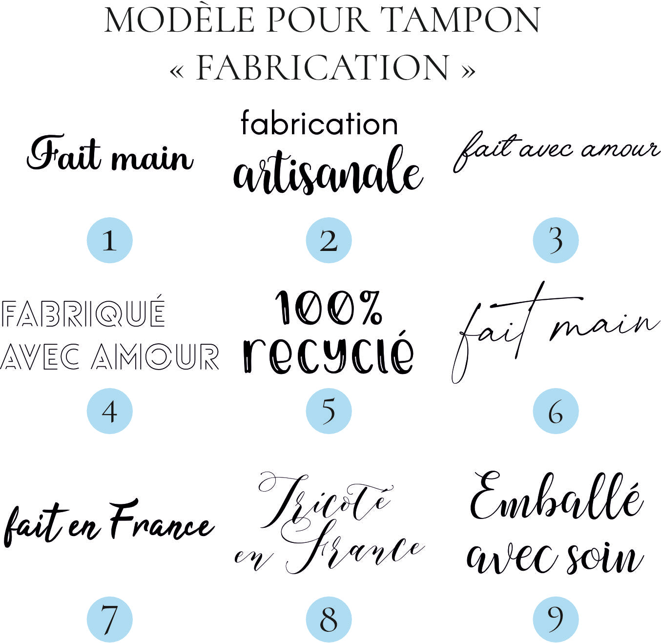 Coffret de tampons pour entrepreneurs et petites entreprises