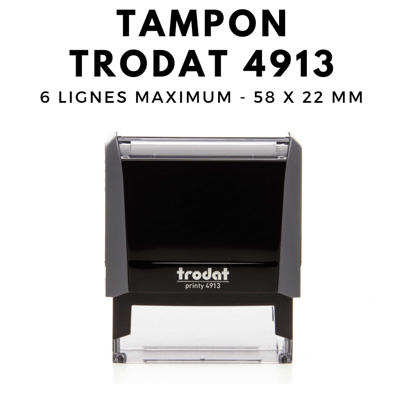 tampon encreur automatique trodat printy 4913 dimension 58x22 mm