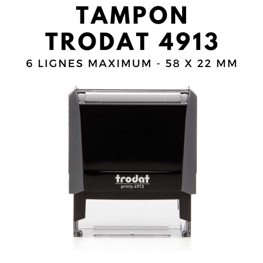tampon encreur automatique trodat printy 4913 dimension 58x22 mm
