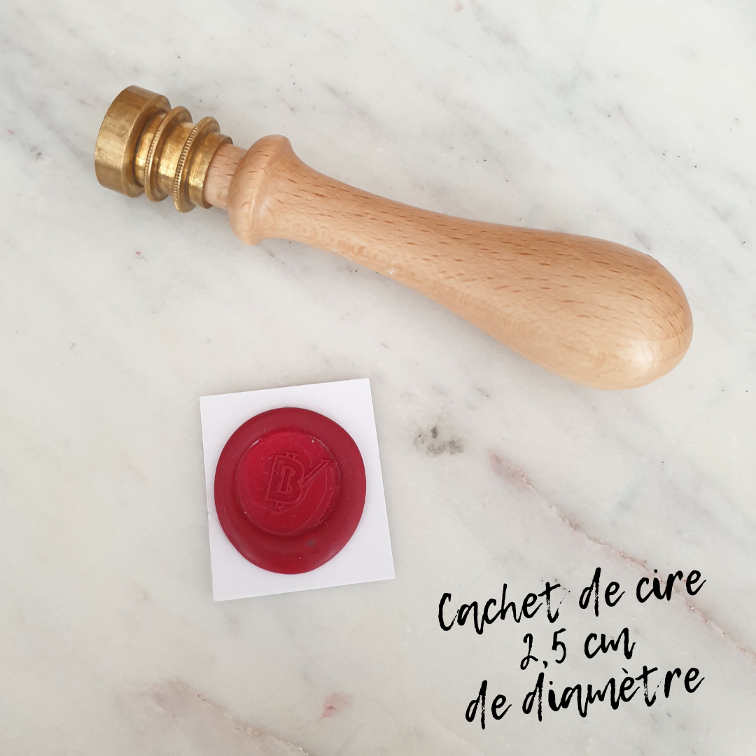Cachet de cire personnalisé 25 mm, sceau à cire, sceau personnalisé