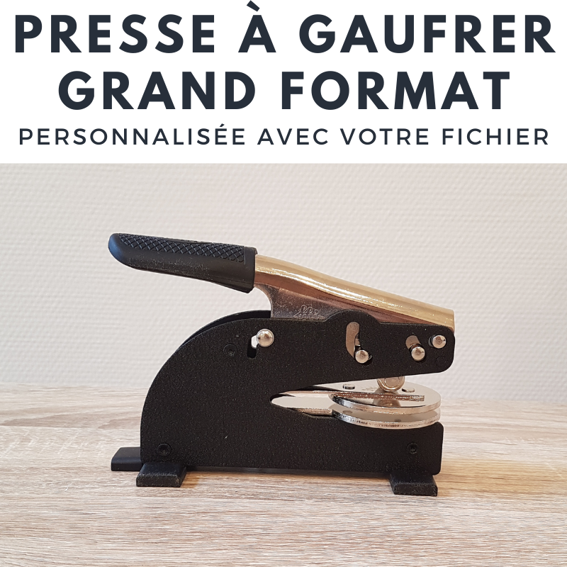 shiny presse à gaufrer grand format personnalisable