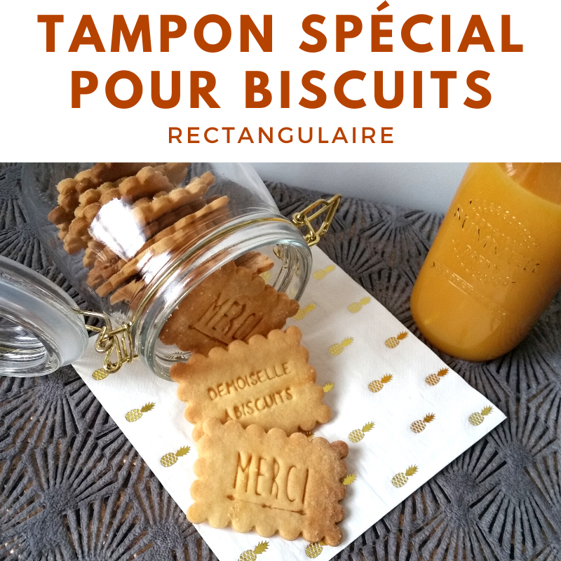 Tampon à biscuits rectangulaire