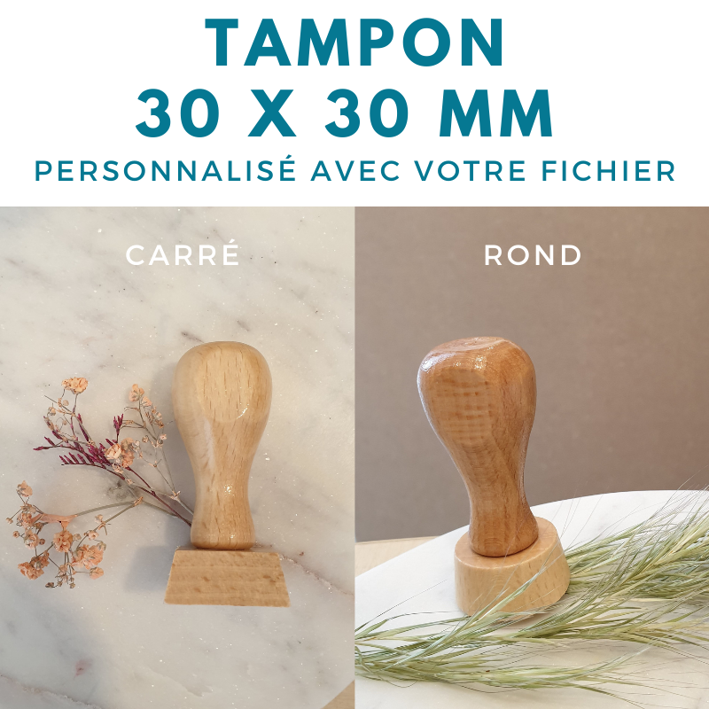 tampon rond ou carré 30 mm