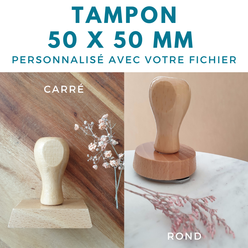 tampon rond ou carré 50 mm