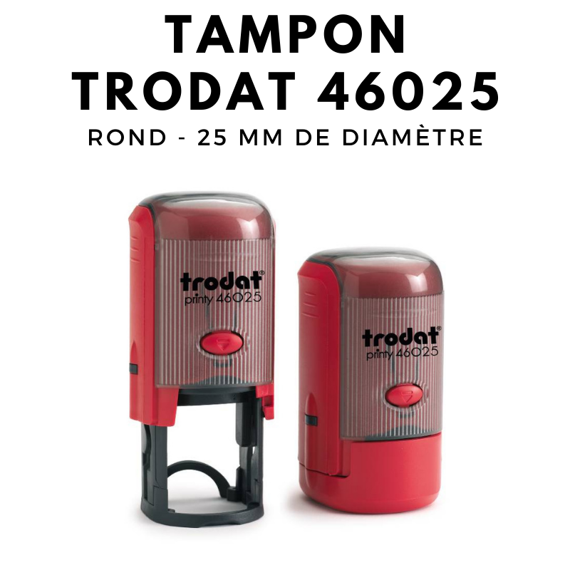 Tampon encreur automatique TRODAT printy 46025 dimension 25 mm de diamètre