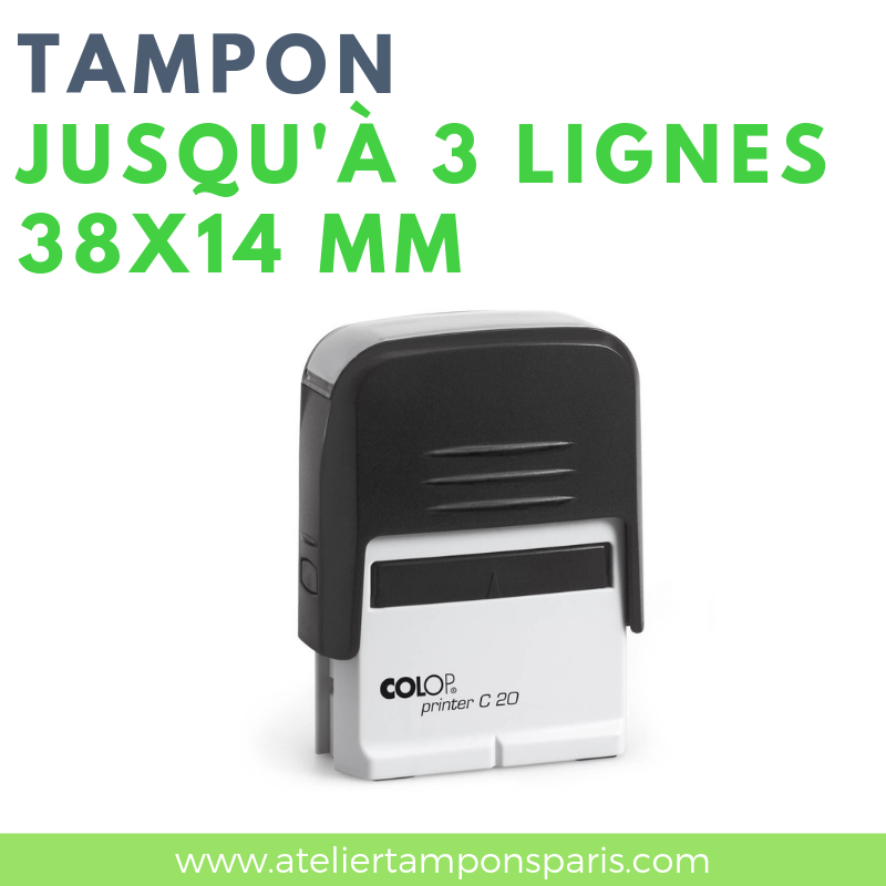 Tampon professionnel automatique printer 20 COLOP 3 lignes