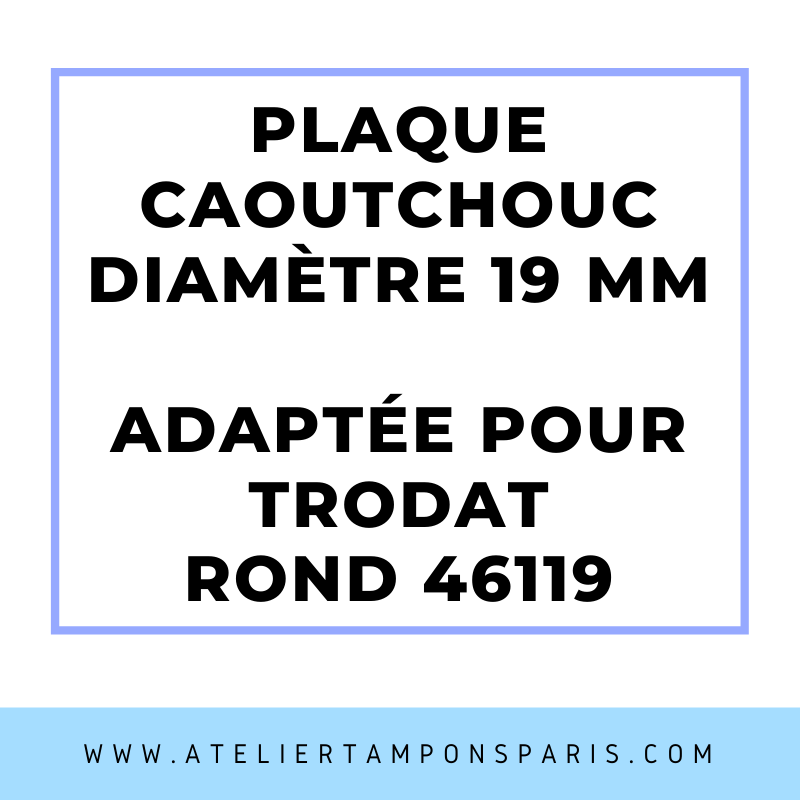 SEMELLE CAOUTCHOUC POUR TAMPON ENCREUR TRODAT 46119
