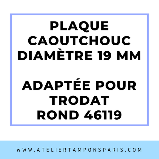 SEMELLE CAOUTCHOUC POUR TAMPON ENCREUR TRODAT 46119