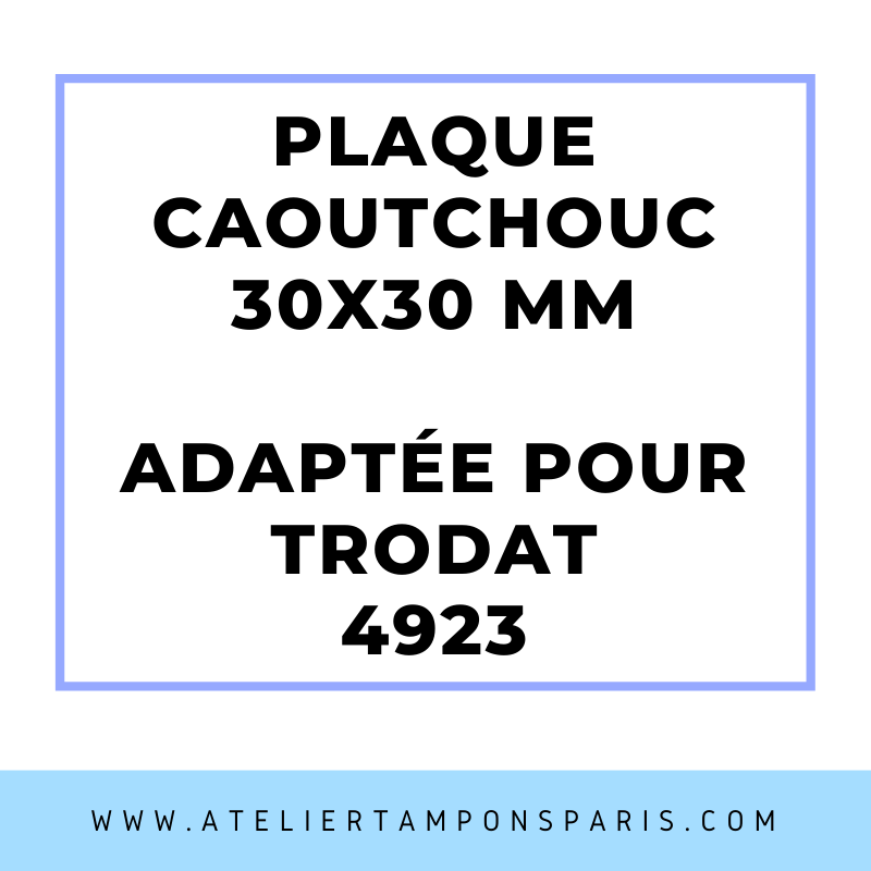 SEMELLE CAOUTCHOUC POUR TAMPON ENCREUR TRODAT 4923