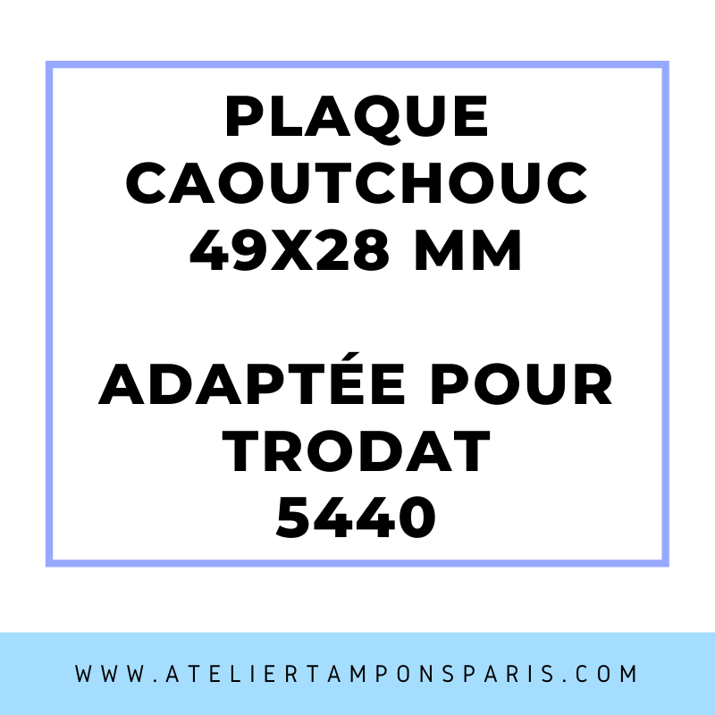 SEMELLE CAOUTCHOUC POUR TAMPON ENCREUR TRODAT 5440