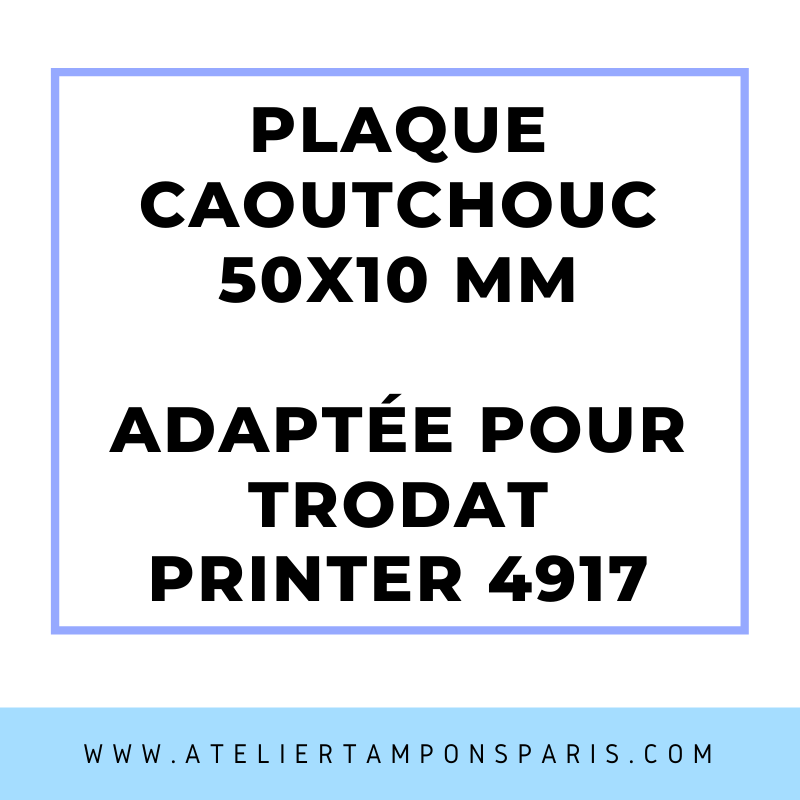 SEMELLE CAOUTCHOUC POUR TAMPON ENCREUR TRODAT 4917