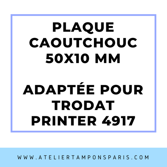 SEMELLE CAOUTCHOUC POUR TAMPON ENCREUR TRODAT 4917