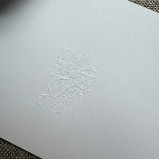 Timbre à sec motif Ex Libris