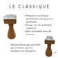 Tampon rond ou carré pour savon, argile, terre, sable et céramique