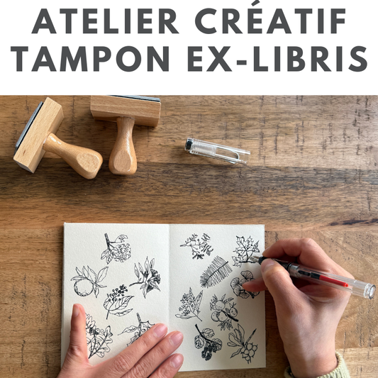 Atelier tampon ex-libris pour imaginer et assister à la fabrication de son tampon encreur