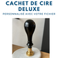 Cachet de cire deluxe personnalisé, sceau en laiton pour cire, sceau cire, cachet cire deluxe