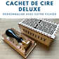 Cachet de cire deluxe personnalisé, sceau en laiton pour cire, sceau cire, cachet cire deluxe